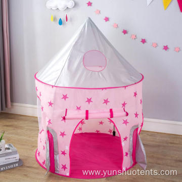 New patterns pink Rocket shape large size tent